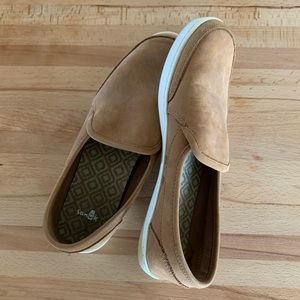Sanuk leather slip on